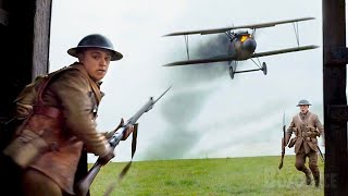 The Plane Scene  1917  CLIP [upl. by Annelg]