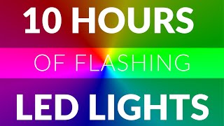 10 Hours of disco lights flashing led lights effects video [upl. by Athene213]