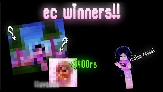 Edit Comp Winners voice reveal [upl. by Eatnoled]