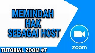 CARA PINDAH HOST PADA ZOOM MEETING HPLAPTOP [upl. by Itsirhc258]