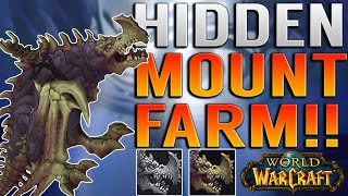 HIDDEN MOUNT FARM SlimeCovered Reins of the Hulking Deathroc Mount Farm  World of Warcraft [upl. by Hurwit]