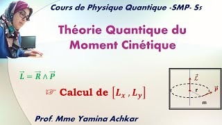 Théorie Quantique du Moment Cinétique Partie 1  chapitre 6  cours de physique quantique SMP [upl. by Nimajeb]