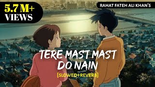 Tere Mast Mast Do Nain  SlowedReverb Lofi  Rahat Fateh Ali Khan  Dabangg Textaudio Text4Music [upl. by Ahsirkal]