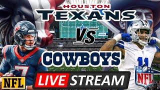 HOUSTON TEXANS VS DALLAS COWBOYS  LIVE PLAYBYPLAY REACTION [upl. by Margareta]