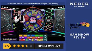 Gameshow Review  Lucky Fruit Spin a Win Live Holland Casino [upl. by Giralda542]