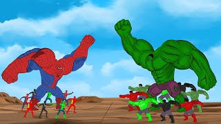 Evolution of Hulk vs Evolution of SpiderMan 2022  SUPER HEROES MOVIE ANIMATION [upl. by Sanoy758]