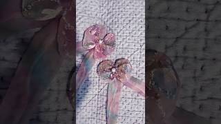 Handmade beautiful bow asthetic craft create cute 😍 🤩 👌 ❣️ 😍 [upl. by Mile]