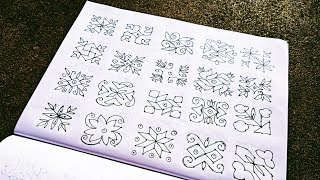 55 straight dots kolam5×5 straight pulli kolam with beginnersபுள்ளி கோலங்கள்daily pulli kolangal [upl. by Drarreg847]