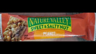 Nature Valley Sweet amp Salty Peanut Nut Bar Review [upl. by Statis]