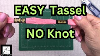 How to Create the Perfect HANDMADE TASSEL with NO VISIBLE KNOTS 😲😍 [upl. by Boyt]