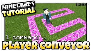 Minecraft  CONVEYOR BELT  PlayerItems  Redstone Tutorial  MCPE  Xbox  Bedrock [upl. by Rochell]