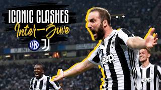 Classics Derby DItalia in San Siro  Baggio Del Piero and Higuains header InterJuve [upl. by Darsie]