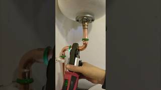 Hard copper piping expansion vessel pipework plumbing diy howto subscribe youtubeshorts asmr [upl. by Enerual244]