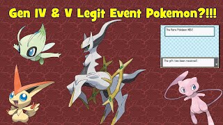 How to Get LEGIT Event Pokemon in Gen 4 amp 5 2019 [upl. by Marienthal]