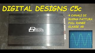 DIGITAL DESIGNS DD C5c  REAL POWER  10hz to 40khz sweep spectrum RESISTIVE LOAD  4 OHM BRIDGE [upl. by Arimak342]