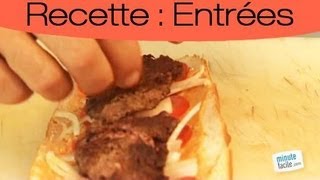 Recette facile  tartines façon burger [upl. by Arabrab]