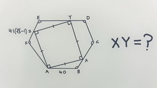 Q350  Math Olympiad  Geometry  2012 AMC 12B Problem 21  Equiangular Hexagon  Square  Sin Cos [upl. by Nilyam451]