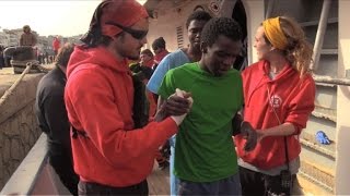 More than 300 west Africa migrants rescued off Italian coast [upl. by Eislel700]