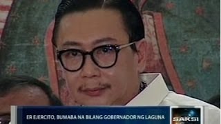 ER Ejercito bumaba na bilang gobernador ng Laguna [upl. by Clarence630]