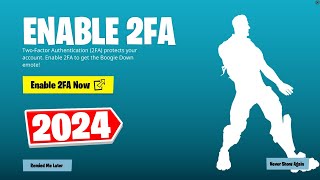 HOW TO ENABLE 2FA IN FORTNITE 2024 EASY METHOD [upl. by Ynahpit978]