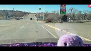 Relaxing drive through old school route 66 NM 140 exit 275 Santa Rosa NM with calming music [upl. by Pilif429]