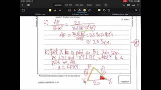 DSE Math CP 2012 P1 Q18 3D Trigonometry [upl. by Rasla]