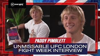 quotHe didnt show upquot Paddy Pimblett reacts to opponent noshow in unmissable UFC London interview [upl. by Joktan375]