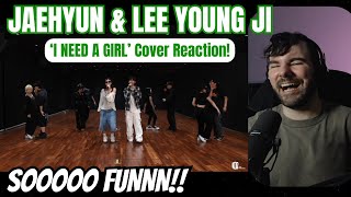 JAEHYUN of BOYNEXTDOOR and LEE YOUNG JI  I Need A Girl Choreography Practice Reaction [upl. by Naesar778]