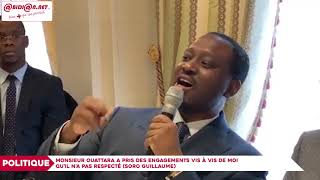 quotOuattara a pris des engagements vis à vis de moi qu’il n’a pas respectéquot Soro Guillaume [upl. by Proulx502]