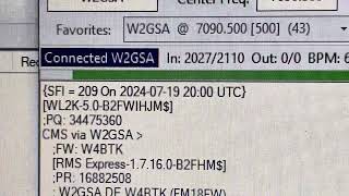 Receiving the Winlink Wednesday weekly reminder email via Vara HF Winlink email in 40m [upl. by Mosora]