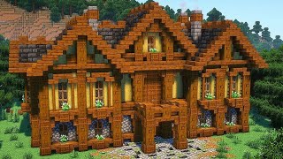 Minecraft How to build a Mansion  Tutorial [upl. by Sadonia356]