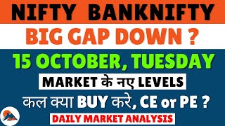 NIFTY PREDICTION FOR TOMORROW 15 OCTOBER 2024  MARKET PREDICTION FOR TOMORROW [upl. by Ailero]