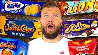 Americans try BANNED British Biscuits Cakes amp Snacks [upl. by Hussey]