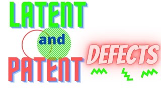 LATENT AND PATENT DEFECTS Law of Purchase and sale Lesson 3 [upl. by Enimrac]