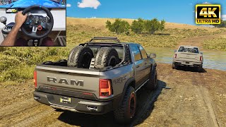 RAM 1500 TRX amp Ford F150 Raptor  Offroading  The Crew Motorfest  Logitech g29 gameplay [upl. by Aenel]