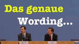 Das genaue Wording  Komplette Bundespressekonferenz vom 7 Oktober 2016 [upl. by Toille634]