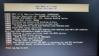 Could not locate efi\boot\bootx64efi 14 Not Found  Trouble when installing windows 10 how to [upl. by Eadie]