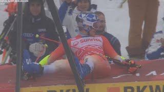 Ski Alpin Mens giant Slalom Adelboden 2run Highlights 2024 [upl. by Ellene]