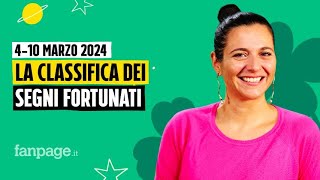 Oroscopo la classifica dei segni più fortunati della settimana dal 4 al 10 marzo 2024 [upl. by Emilee334]