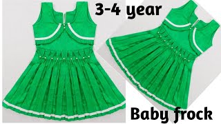 New design baby frock box plate baby frock baby dress baby frock cutting and stitching [upl. by Hopper]