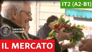 Italiano per stranieri  Luoghi delle città il mercato A2B1 [upl. by Arahahs]