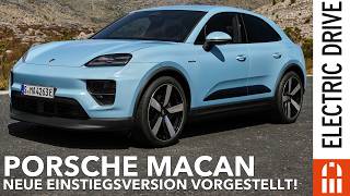 Porsche Macan nun ab 80700 Euro und mit Heckantrieb  Electric Drive Newsl [upl. by Ymerrej]