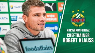 AntrittsPressekonferenz mit Cheftrainer Robert Klauss [upl. by Inaluahek]