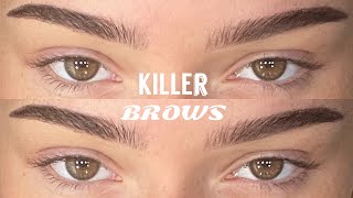 how i do my brows step by step ✅ [upl. by Lais]