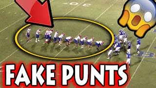 Greatest Fake Punts in Football History [upl. by Annorah]