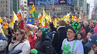 Torontos St Patricks Day Parade 2024 ☘️ [upl. by Yenittirb300]