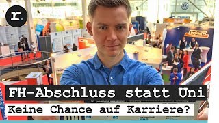 FHAbschluss statt Uni  Keine Chance auf Karriere  reporter [upl. by Remus]