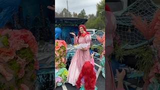 FIRST PLACE 🥇 disney ariel thelittlemermaid diy littlemermaid disney trunkortreat [upl. by Namien454]