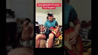 Stranglehold riff cover Ted Nugent guitar stranglehold tednugent foryou guitarist [upl. by Ahsinod]