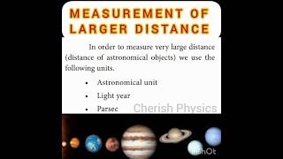 💥MEASUREMENT OF LARGE UNITS 💥 ASTRONOMICAL UNIT💥 LIGHT YEAR💥PARSEC physicsclass [upl. by Tilden642]